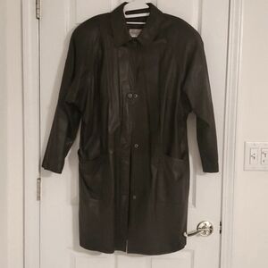 Greg Adams Genuine Leather Coat Women's